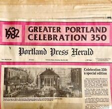 Portland Maine 350th Anniversary Newspaper 1982 Complete Vintage Press Herald  picture