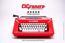 Olivetti Studio 46 Custom Red Typewriter, Vintage, Mint Condition, Manual picture