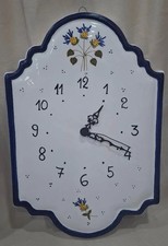 Vintage Italian Williams Sonoma Thymus Hand-Painted Ceramic Wall Clock picture