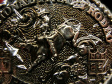 1988 National Final Rodeo Bull Riding Hesston Limited Kid Belt Buckle Cowboy NWT picture