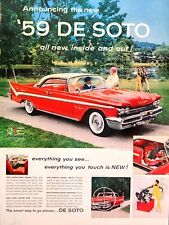 1958 De Soto Chrysler V8 Engine Cruise Sports Fashion Vogue Advanced Print Ad picture