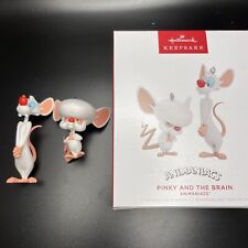 2022 Hallmark Pinky And The Brain Set Of 2  ANIMANIACS Mice Keepsake Ornaments picture