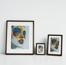 AI Powered E-Ink Spectra 6 Color Digital Frame 7.3" | Walnut Photo Display picture