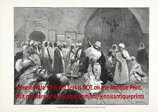 Religion Muslim Sufism, Sufi Whirling Dervish Dance, Large 1880s Antique Print picture