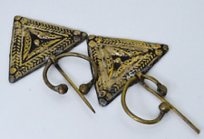 Lot Of 2 Ancient Solid Bronze Pendant Style Roman RARE Necklace Amulet Authentic picture