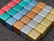 Metallic plastic cubes (as used in Terraforming Mars) picture