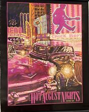 Hot August Nights Official Poster 1989 Reno Car Show 24x32 VTG 80s Chuck Berry picture