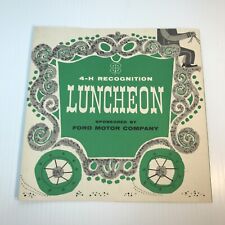 1957 4-H Recognition Luncheon Program Sponsored by Ford Motor Chicago Congress picture
