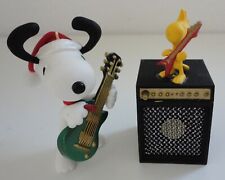 Hallmark Peanuts Christmas Rocks Musical Ornament Snoopy & Woodstock Guitar Amp picture