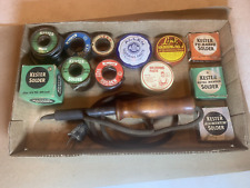 Vintage Electric Soldering Iron & Collectible Solder & Paste - Lot HH picture
