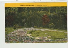 POSTCARD RUINS OF ANCIENT COMMUNITY HOUSE FRILOLES CANYON NEW MEXICO picture