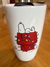 Peanuts Snoopy Travel Mug W/ Lid Winter Christmas 2022 picture