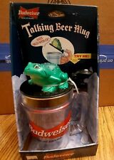 Vintage Budweiser Talking  Beer Mug Frog 