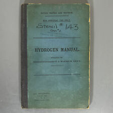 WWI British Royal Naval Air Service HYDROGEN MANUAL - 1916 - Airships Dirigibles picture