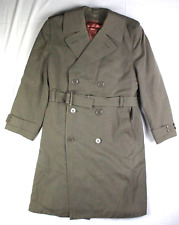 Vintage 50's 1953 US Army Officers Taupe Wool Overcoat With Removable Liner 40R picture