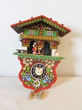 Vintage Joggili Western German Clock Works but Fast With Man & Woman and Key k picture