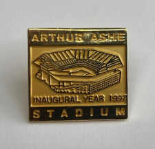 VINTAGE 1997 Arthur Ashe Stadium, Inaugural Year Lapel Pin W/ Butterfly Clutch picture