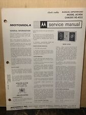 Motorola Service Manual For Model AC40A -schematics, Parts List. picture
