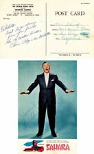 Post Card signed by George Burns and the DeCastro Sisters - Autographs of Famous picture