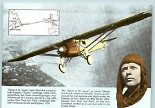 Spirit of Saint Louis Charles Lindberg plane 1927  Postcard adverting vintage picture