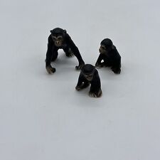 Porcelain Mini Small Monkey Mother And Babies Figurines Set Of Three picture