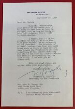 1947 Letter About Autograph of Harry Truman, from M. Connelly, Secretary  picture