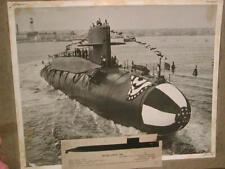Vintage EPHEMERA, PHOTO of the TRITON Atomic Submarine, General Dynamics c1959 picture