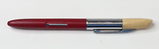 Vintage Scripto Red White Ink Fountain Pen Made In the UK picture