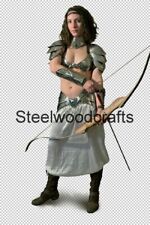 Medieval Knight Lady Elves Warrior Full Suit Of Armor Fantasy Cosplay Costume picture