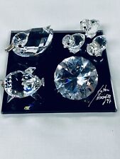 Swarovski Crystal Lot Of 6 Pieces- No Breaks- Pig, Duck, Baby Chickens, Diamond picture