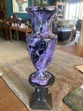 CHAROITE MINERAL LAPIDARY CARVED  VASE/URN 1,444 Grams picture