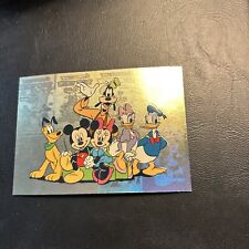 Jb8d Disney Premium 1995 Skybox Foil #90 Mickey Minnie Daisy, Donald Goofy Pluto picture