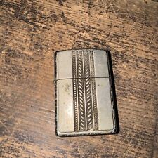 2002 Vintage Zippo Lighter - 669 Braided Silver - After Hours Collection picture