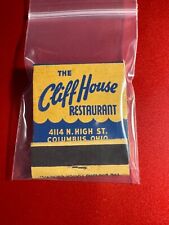 MATCHBOOK - THE CLIFF HOUSE RESTAURANT - COLUMBUS, OH - UNSTRUCK picture
