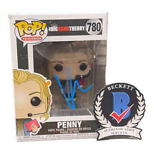 Kaley Cuoco Signed Autograph The Big Bang Theory Funko Pop 780 Beckett BAS Penny picture