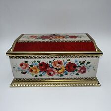 Vintage W. Germany Linette Floral Box, Gold trim, Reading PA, Klamm Quality picture