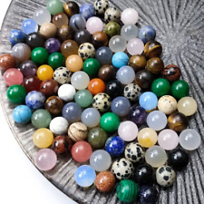 10/30 Pcs Wholesale Mixed Natural Ball Quartz Crystal Sphere Reiki Healing Beads picture