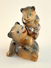 Vintage Bears Mom Mother and Cub Baby Salt and Pepper Shakers Japan    picture