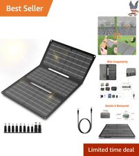 High Efficiency Waterproof 30W Solar Panel Charger - Portable - USB & DC Output picture