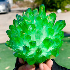 371G New Find green PhantomQuartz Crystal Cluster MineralSpecimen picture