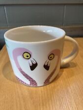 Hannah Turner Flamingo China Mug Cup Coffee Tea Designed In the UK England GB picture