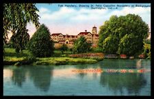 Postcard Huntington Indiana Fish Hatchery St Felix Capuchin Monastery E.C. KROPP picture