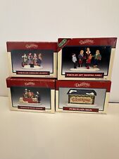 Vintage Lemax Porcelain Figures Dickensville Lot of 4 With Boxes picture