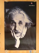 Original Apple “Think Different” Poster - Albert Einstein, 24”x36” *READ picture