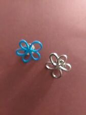 1/Alzheimers pin badge Set,blue, and silver picture