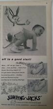 1957 Jumping Jacks girls boys toddler shoes off to a good start diapered boy ad picture