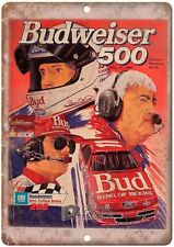 1992 Budweiser 500 Program Cover Reproduction Metal Sign A568 picture