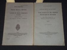 1930-1931 SAFETY IN MINES RESEARCH BOUND REPORTS LOT OF 2 ISSUES - J 7968 picture
