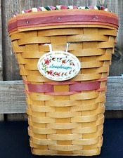 Longaberger 1998 May Series Snapdragon Basket Set Liner Protector 9th In Series picture