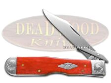 Case xx Knives Cheetah Dark Red Bone Scrolled Stainless Pocket Knife 73119 picture